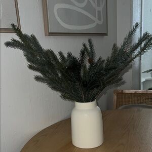 Hearth & Hand Greenery in Cream Vase